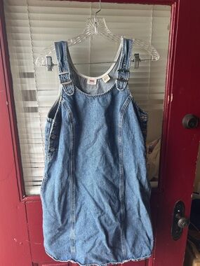 Levi's Denim Overall Dress - Light Blue